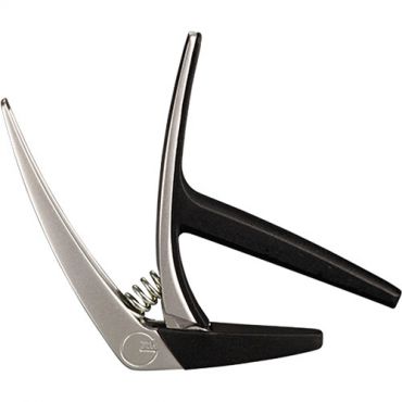 G7th Capos G7NVCLSL-U Nashville Spring-Loaded Capo for Classical Guitar, Silver