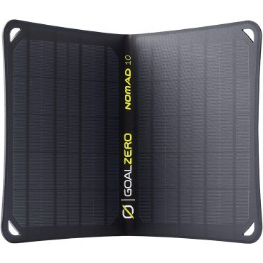 Goal Zero Nomad 10-Watt Foldable Monocrystalline Solar Panel Charger with USB and Adjustable Kickstand