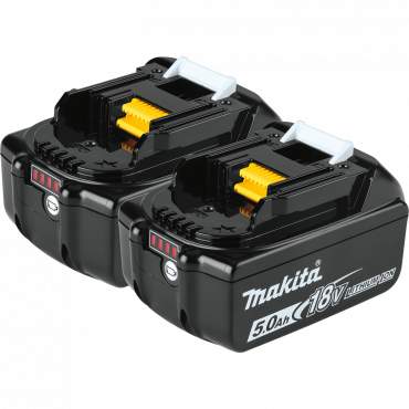 Makita BL1850B-2 18V LXT Lithium-Ion 5.0Ah Battery, 2-Pack