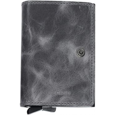 Secrid MV-Grey-Black Vintage Mini Wallet, Grey/Black