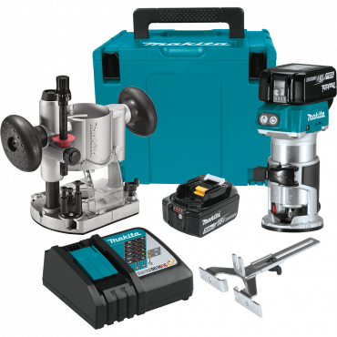 Makita XTR01T7 18V LXT Lithium-Ion Brushless Cordless Compact Router Kit
