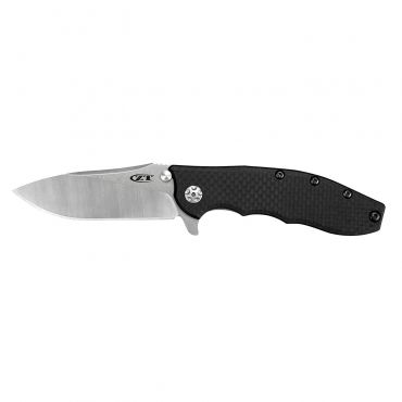 Zero Tolerance 0562CF Hinderer Slicer 3.5" KVT Plain Folding Knife Black