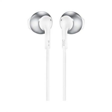JBL Tune 205 In-Ear Headphone with One-Button Remote/Mic, Chrome