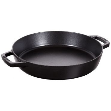 Staub 13-Inch Double Handle Fry Pan, Black