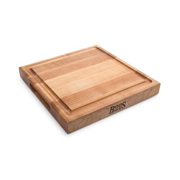 John Boos Block 12x12" Square Cutting/carving Board with Juice Groove, Maple Wood