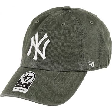 47 Brand MLB New York Yankees Clean Up Cap, Moss Green