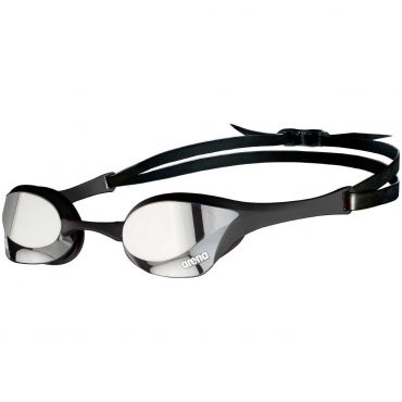 Arena Unisex Cobra Ultra Swipe Racing Swim Goggles, Swipe Mirror Lens, Silver/Black