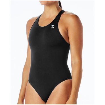 TYR Women's Durafast One Maxfit Swimsuit, Black, Size 34