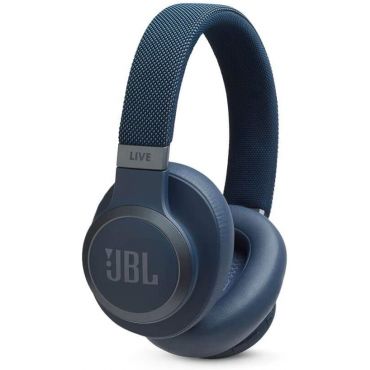 JBL Live 650BTNC Over-Ear Wireless Headphones with Noise-Cancelling and Voice Assistant, Blue