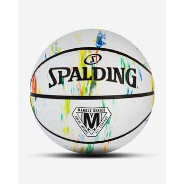 Spalding Marble Series White 29.5-Inch Basketball
