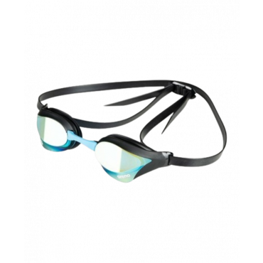 Arena Cobra Core Swipe Mirror Racing Swimming Swipe Anti-fog Mirror Goggles, Aqua/Black