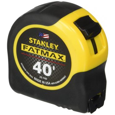 Stanley Tools FatMax 33-740 40-Foot Tape Rule with BladeArmor Coating, Black/Yellow