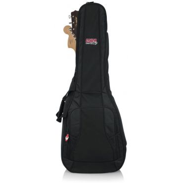 Gator Cases 4G Series Double Guitar Bag For Acoustic And Electric Guitar With Adjustable Backpack Straps