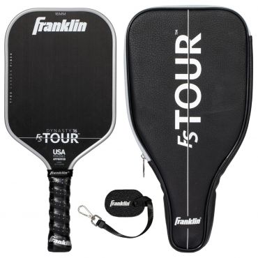 Franklin Sports Pro 16mm FS Tour Series Carbon Fiber Pickleball Paddles, Dynasty Pro Player Paddle, Gray