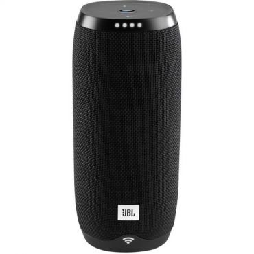 JBL Link 20 Voice-activated portable waterproof speaker w/ 8 hours of playtime, Black