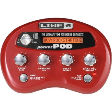 Line 6 Pocket POD Battery Powered Headphone/Mini Amp Modeler for Guitarists