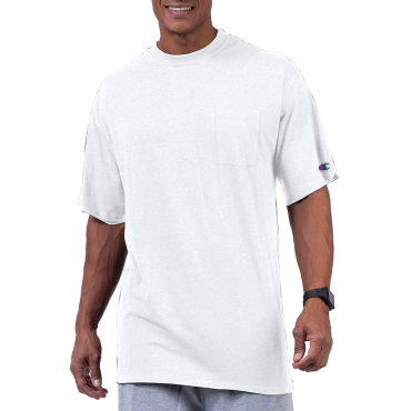 Champion Men's Big & Tall Classic T-Shirt, White, Size 1X