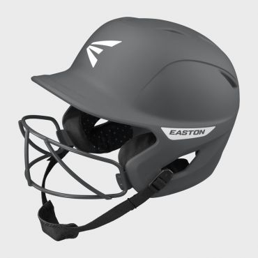 Easton Ghost Fastpitch Softball Batting Helmet with Mask, Matte Charcoal, Tball/Small