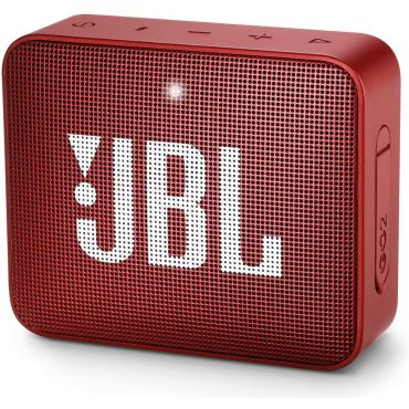JBL Go 2 Waterproof Portable Bluetooth Speaker with 5-hours of Playtime, Ruby Red