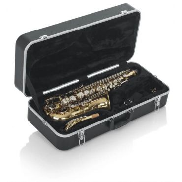 Gator Cases Deluxe Molded Case for Alto Saxophones; Rectangular & Stackable