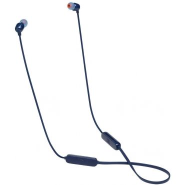 JBL Tune 115BT In-Ear Wireless Headphone with 3-button Mic/Remote, Flat Cable, Blue