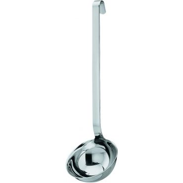 Rosle 2.8-Ounce Stainless Steel Hooked Handle Ladle with Pouring Rim,