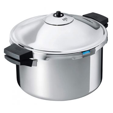 Kuhn Rikon 12 Liters Duromatic Hotel Stainless Steel Pressure Cooker with Side Grips, Aluminum