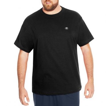 Champion Men's Big & Tall Classic T-Shirt, Black, Size 4X