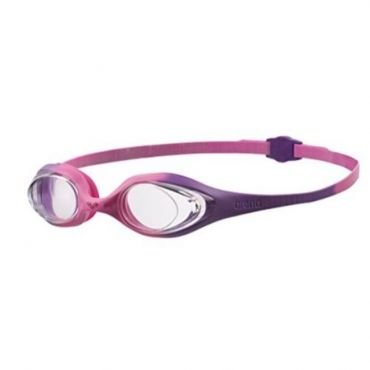Arena Unisex Youth Spider Junior Swim Goggles, Violet/Clear/Pink