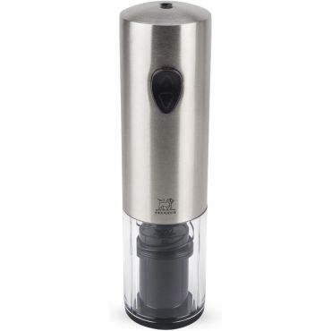 Peugeot 8-Inches Elis Electric Corkscrew Rechargeable Bottle Opener with Battery, Stainless Steel