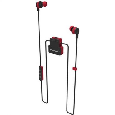 Pioneer Active In-Ear Wireless Headphones, Red Integrated Cloth C