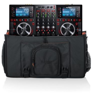 Gator Cases G-Club Series Messenger Style Bag to hold Laptop based DJ midi Controllers up to 25", laptop, and headphones