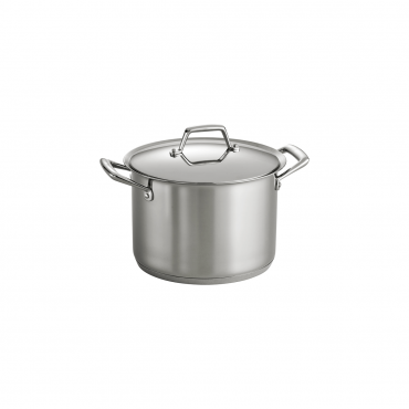 Tramontina 80101/011DS Gourmet Prima Stainless Steel Covered Stock Pot, 8 Quart