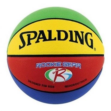 Spalding 27.5 Rookie Gear Youth Indoor/Outdoor Multicolor Basketball
