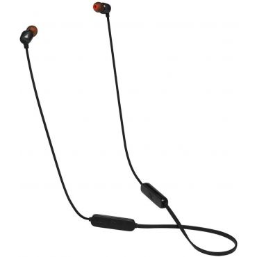 JBL Tune 115BT In-Ear Wireless Headphone with 3-button Mic/Remote, Flat Cable, Black