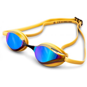 Arena Unisex Python Racing Swim Mirror Lens Goggles, Copper/Gold