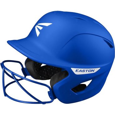 Easton Ghost Fastpitch Softball Batting Helmet with Mask, Matte Royal, Tball/Small