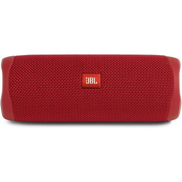 JBL Flip 5 Waterproof Portable Speaker with Bluetooth, Built-in Battery and Microphone, Red