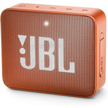 JBL Go 2 Waterproof Portable Bluetooth Speaker with 5-hours of Playtime, Coral Orange