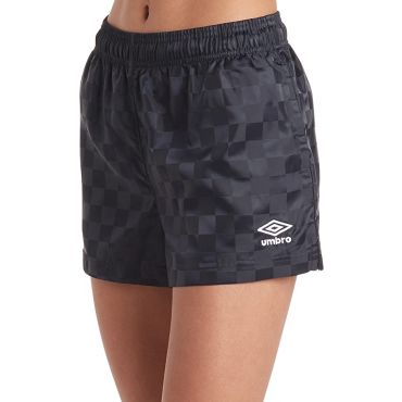 Umbro Women's Checkerboard Shorts, Navy