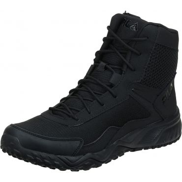 Fila Men's Chastizer Military and Tactical Boots, Medium, Black / Black / Black