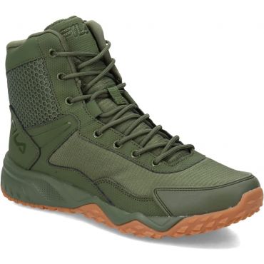 Fila Men's Chastizer Military and Tactical Boots, Medium, Chive / Chive / Gum