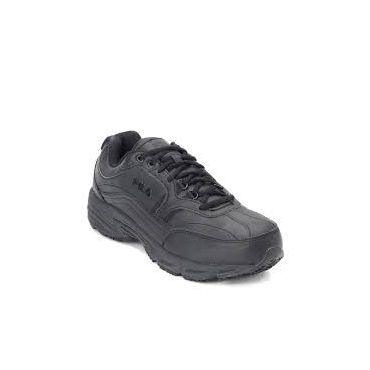 Fila Men's Memory Workshift SR Soft Toe Work Shoes, Medium, Black/Black/Black