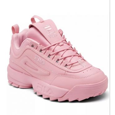 Fila Women's Disruptor II Premium Casual Athletic Sneakers, Coral Blush / Coral Blush / Coral