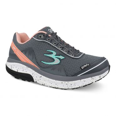 Gravity Defyer Proven Pain Relief Women's G-Defy Mighty Walking Shoes, Medium, Grey / Pink