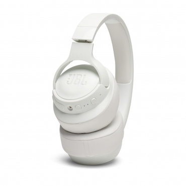 JBL 750BTNC Over-Ear Wireless Headphones with ANC and On-Earcup Controls, White