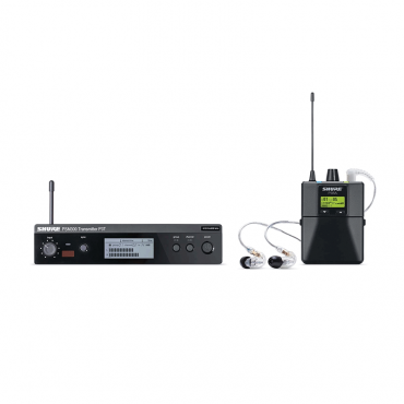 Shure P3TRA215CL-G20 300 Stereo Personal Monitor System with SE215-CL Earphones