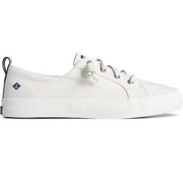 Sperry Women's Crest Vibe Linen Textile Sneakers, White