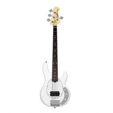 Sterling by Music Man 4 String Bass Guitar, Right, Olympic White