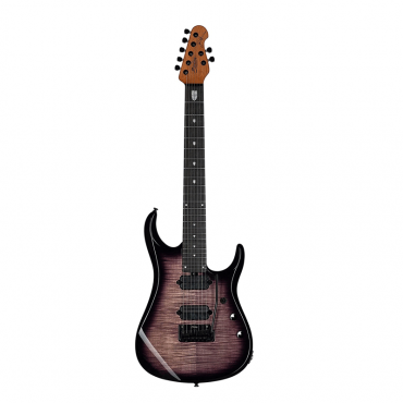 Sterling By Music Man JP157DFM-EPP John Petrucci Signature Guitar, Eminence Purple Flame